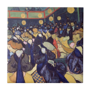 Vincent Van Gogh - Tanzhalle in Arles Fliese