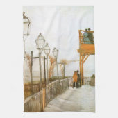 Vincent van Gogh - Terrasse und Beobachtungsdeck Geschirrtuch (Vertikal)