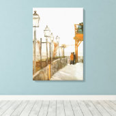 Vincent van Gogh - Terrasse und Beobachtungsdeck Leinwanddruck (Insitu (Holzboden))