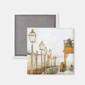 Vincent van Gogh - Terrasse und Beobachtungsdeck Magnet (Vorderseite/Rückseite)