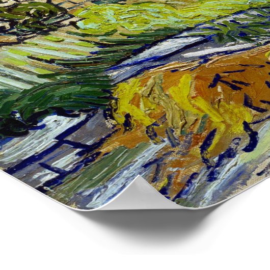 Vincent van Gogh Thatched Hütte in Cordeville Poster (Ecke)