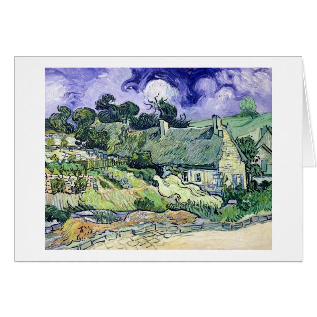 Vincent van Gogh | Thatched Hütten bei Cordeville (Vorderseite (Horizontal))