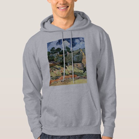 Vincent van Gogh - Thatched Hütten bei Cordeville Hoodie (Vorderseite)