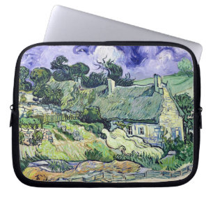 Vincent van Gogh Thatched Hütten bei Cordeville Laptopschutzhülle