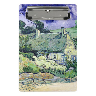 Vincent van Gogh Thatched Hütten bei Cordeville Mini Klemmbrett