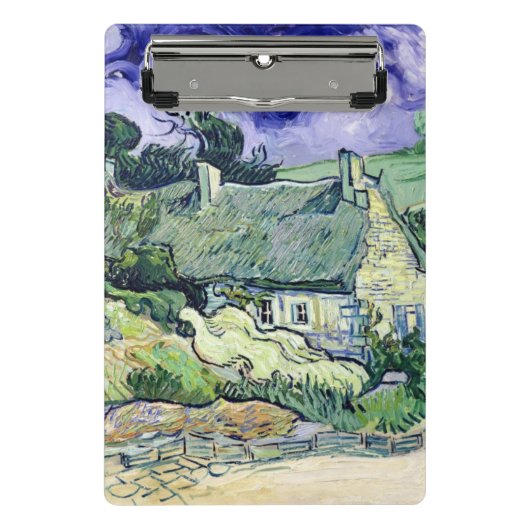 Vincent van Gogh | Thatched Hütten bei Cordeville Mini Klemmbrett (Vorderseite)