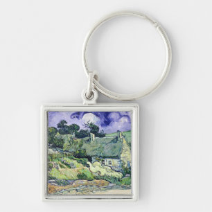 Vincent van Gogh Thatched Hütten bei Cordeville Schlüsselanhänger