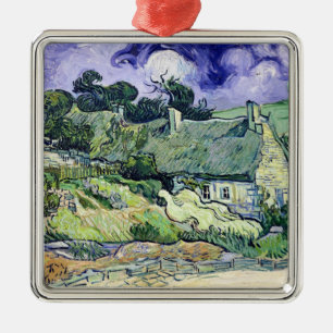 Vincent van Gogh   Thatched Hütten bei Cordeville Silbernes Ornament