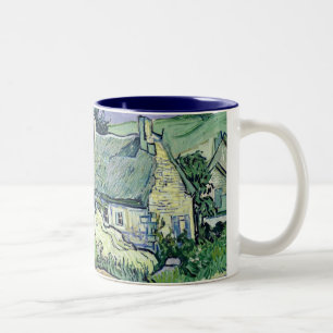 Vincent van Gogh Thatched Hütten bei Cordeville Zweifarbige Tasse