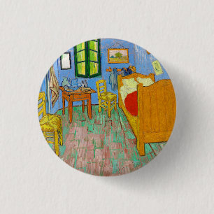 Vincent Van Gogh The Bedroom in Arles Button