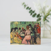 Vincent van Gogh - The Brothel Postkarte (Stehend Vorderseite)