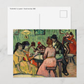 Vincent van Gogh - The Brothel Postkarte (Vorne/Hinten)