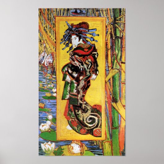 Vincent Van Gogh - The Courtesan - Japanese Geisha Poster (Vorne)
