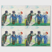 Vincent Van Gogh The Drinkers Fine Art Geschenkpapier (Flach)