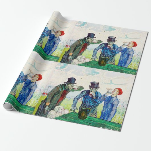 Vincent Van Gogh The Drinkers Fine Art Geschenkpapier (Ungerollt)
