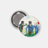 Vincent Van Gogh The Drinkers Fine Art Magnet (Vorderseite/Rückseite)