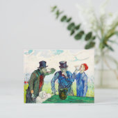 Vincent Van Gogh The Drinkers Fine Art Postkarte (Stehend Vorderseite)