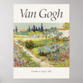 Vincent van Gogh The Garden New Orleans Club Poster (Vorne)