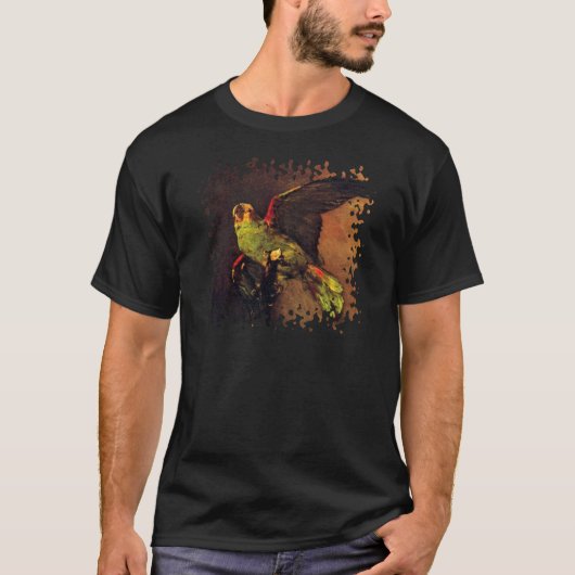 Vincent Van Gogh - The Green Parrot Bird Lover Art T-Shirt (Vorderseite)
