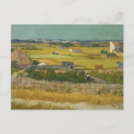 Vincent Van Gogh, The Harvest, De Oogst Postkarte (Vorderseite)