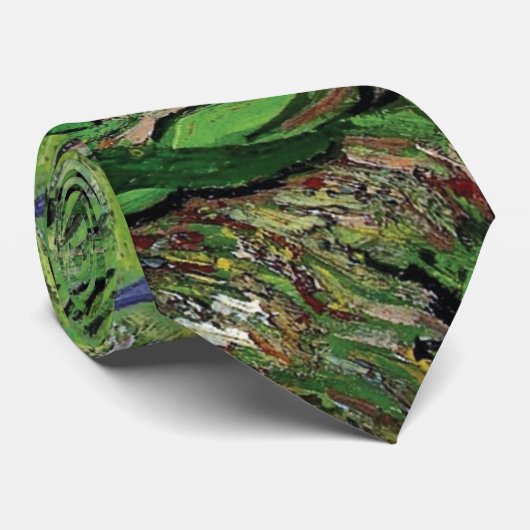 Vincent Van Gogh - The Iris Nature Lover Kunst Krawatte (Gerollt)