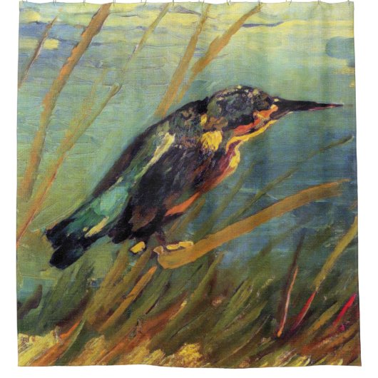 Vincent Van Gogh - The Kingfisher - Bird Lover Art Duschvorhang (Vorderseite)