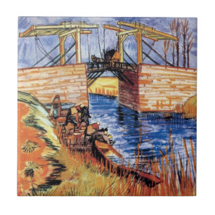 Vincent Van Gogh - The Langlois Bridge at Arles Fliese