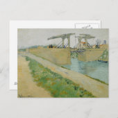 Vincent van Gogh - The Langlois Bridge Postkarte (Vorne/Hinten)