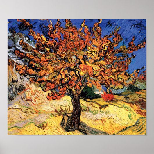 Vincent Van Gogh - The Mulberry Tree Fine Art Poster (Vorne)