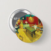 Vincent Van Gogh The Night Cafe (Le café de nuit) Button (Vorne & Hinten)