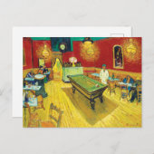 Vincent Van Gogh The Night Cafe (Le café de nuit) Postkarte (Vorne/Hinten)