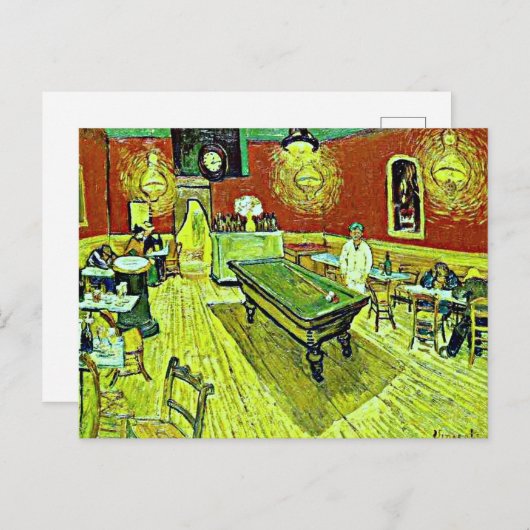 Vincent van Gogh - The Night Café Postkarte (Vorne/Hinten)