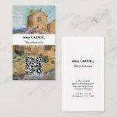 Vincent van Gogh - The Old Mill - QR Code Visitenkarte (Vorne/Hinten)