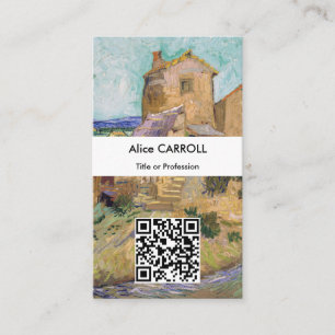 Vincent van Gogh - The Old Mill - QR Code Visitenkarte