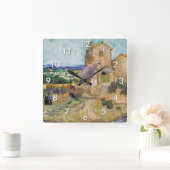 Vincent van Gogh - The Old Mill Quadratische Wanduhr (Zuhause)