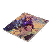 Vincent Van Gogh - The Pieta - Jesus & Jungfrau Ma Fliese (Seite)