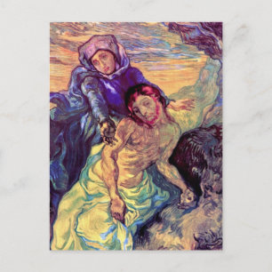 Vincent Van Gogh - The Pieta - Jesus & Jungfrau Ma Postkarte