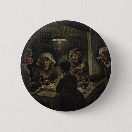 Vincent Van Gogh - The Potato Eaters Button (Vorderseite)