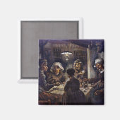 Vincent Van Gogh The Potato Eaters Fine Art Magnet (Vorderseite/Rückseite)