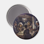 Vincent Van Gogh The Potato Eaters Fine Art Magnet (Vorderseite/Rückseite)