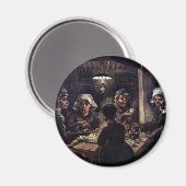 Vincent Van Gogh - The Potato Eaters Fine Art Magnet (Vorderseite/Rückseite)