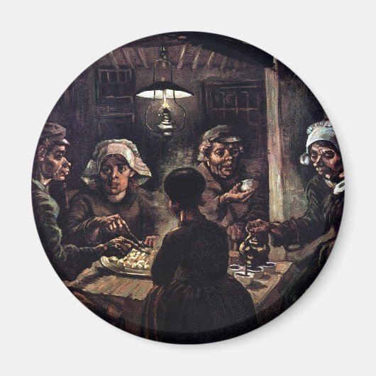 Vincent Van Gogh - The Potato Eaters Fine Art Magnet (Vorne)