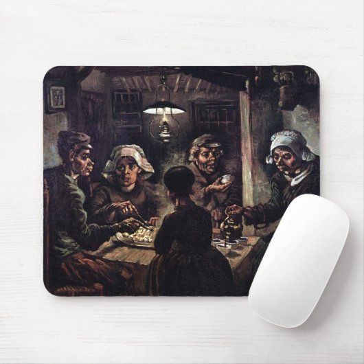 Vincent Van Gogh - The Potato Eaters Fine Art Mousepad (Mit Mouse)