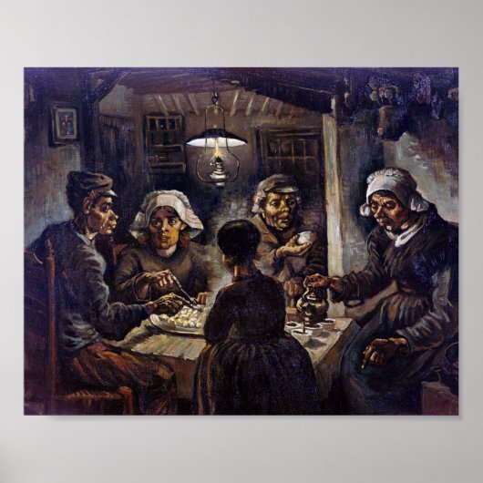Vincent Van Gogh The Potato Eaters Fine Art Poster (Vorne)