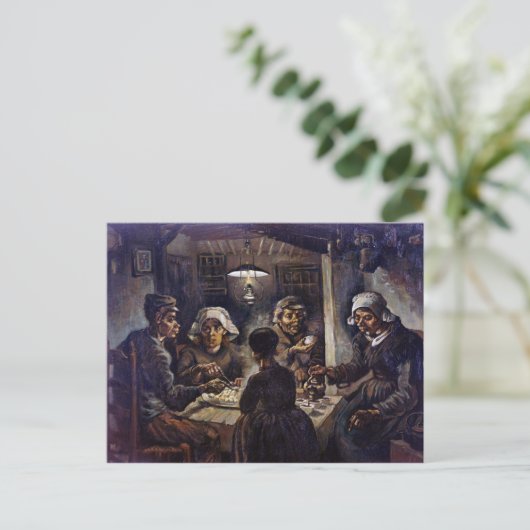 Vincent Van Gogh The Potato Eaters Fine Art Postkarte (Stehend Vorderseite)