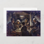 Vincent Van Gogh The Potato Eaters Fine Art Postkarte (Vorne/Hinten)
