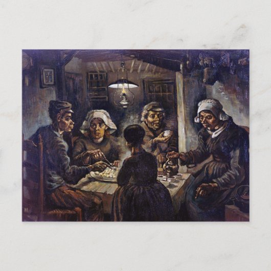 Vincent Van Gogh The Potato Eaters Fine Art Postkarte (Vorderseite)