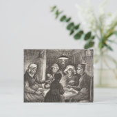 Vincent Van Gogh The Potato Eaters Lithograph Postkarte (Stehend Vorderseite)