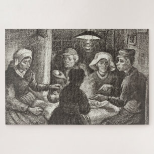 Vincent Van Gogh The Potato Eaters Lithograph Puzzle