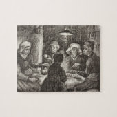 Vincent Van Gogh The Potato Eaters Lithograph Puzzle (Horizontal)